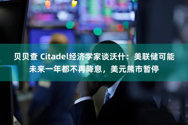 贝贝查 Citadel经济学家谈沃什：美联储可能未来一年都不再降息，美元熊市暂停